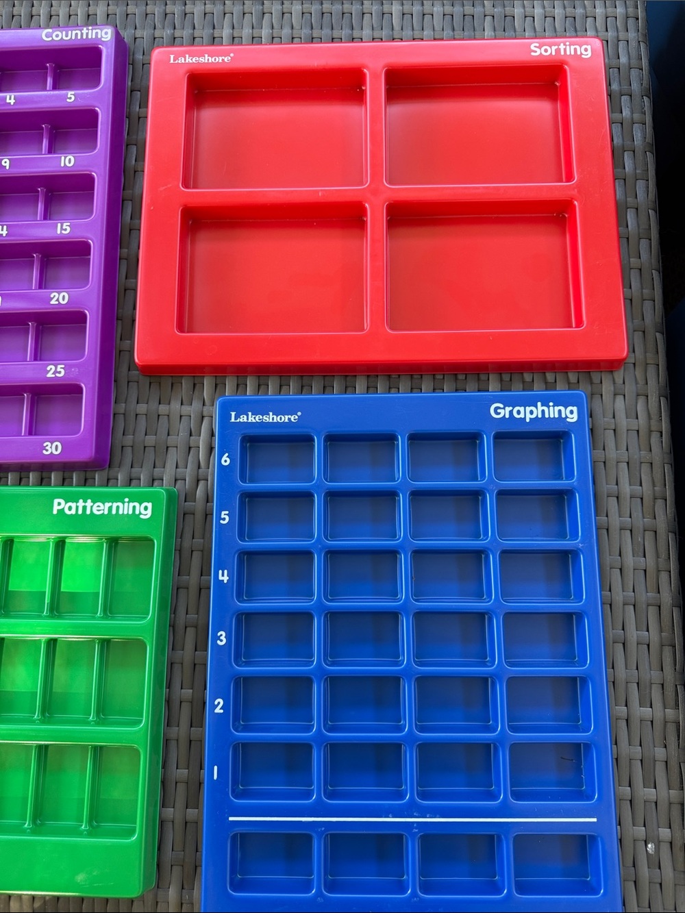 Lakeshore Red Sorting Tray for Kids - Classroom Learning Tool